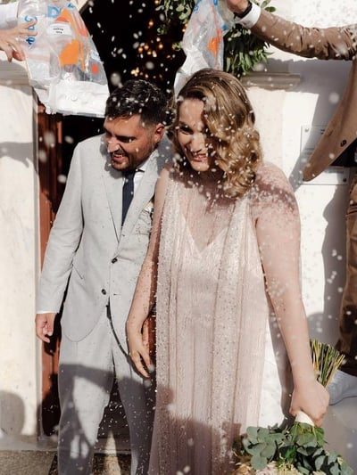 Bohemian Wedding in Ios Greece