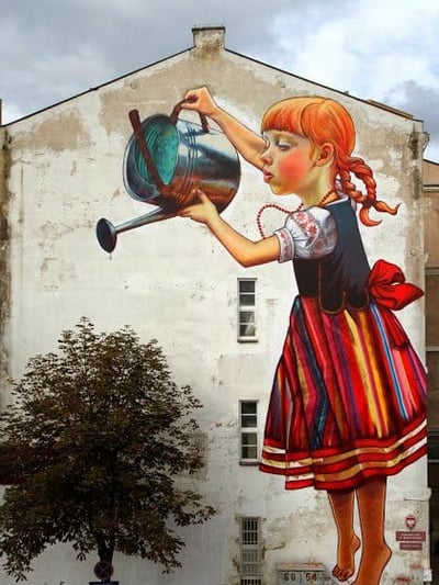 Os grafiteiros e artistas de rua utilizam paredes, muros e outros espaços urbanos como tela