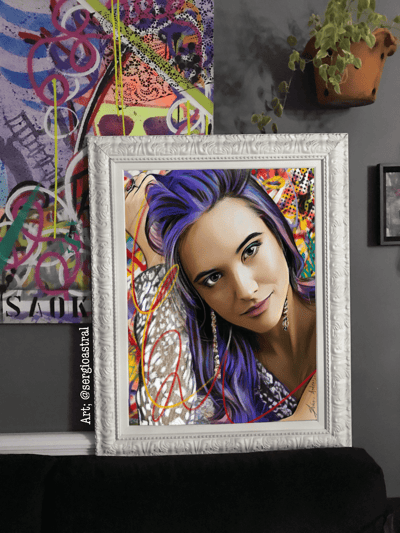 Pintura única em estilo Pop-Art para colecionadores de arte