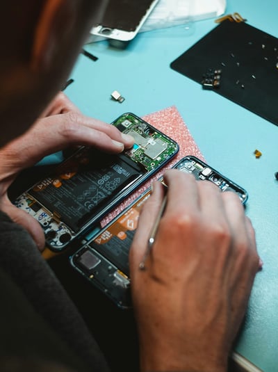 Phone getting repaired