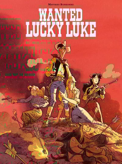 Première de couverture de la BD Wanted Lukcy Luke