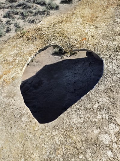 Heart shape rock near marsur rock skardu 
