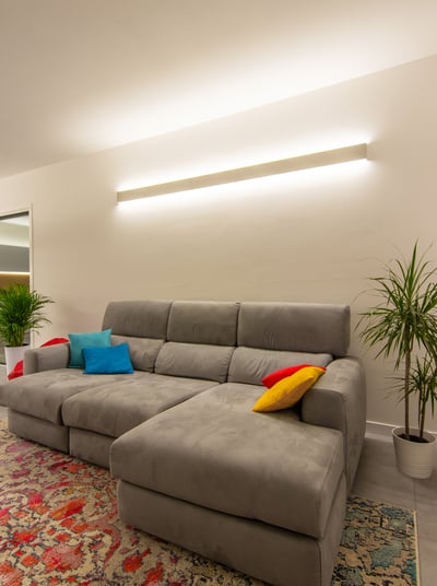 veletta soggiorno biemissione led cartongesso xps