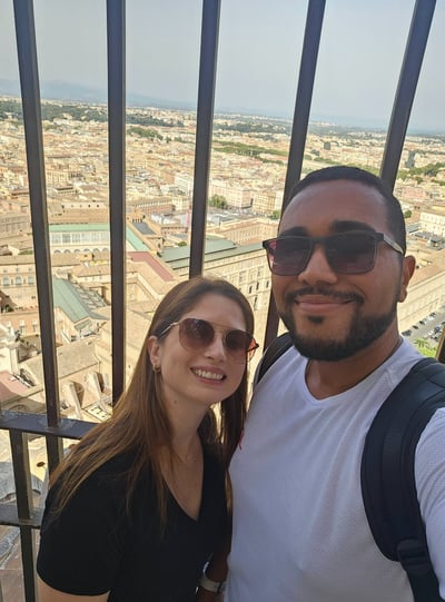 Topo da cúpula da Basílica de São Pedro