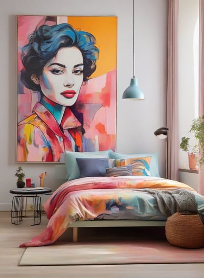 "Expressão artística contemporânea em um quadro personalizado em estilo POP."