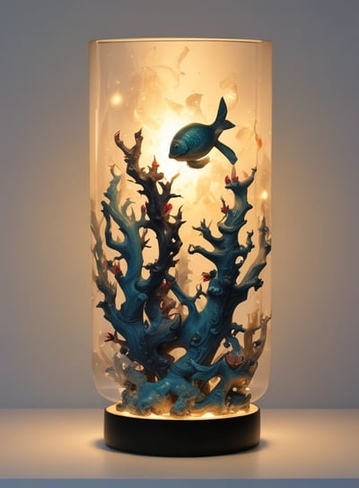 A collection of craft materials including twine, a paintbrush, wooden clothespins, fabric swatches, a pinecone, red beads, and a roll of tape are arranged on a white surface.