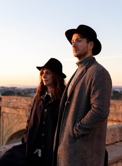 photo d'un duo de musiciens de Montpellier