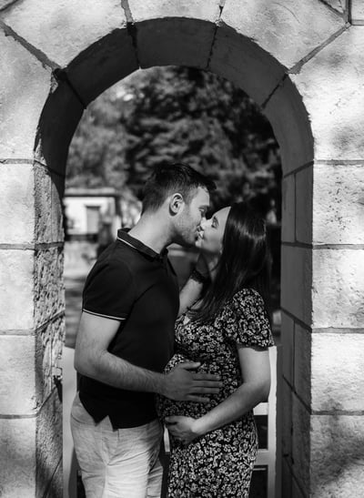 Shooting grossesse Jardin des prés fichaux Bourges