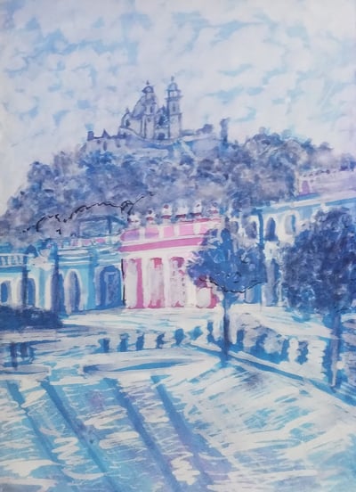 "Cholula, el cielo se une a la tierra ancestral". Una visión profunda de la tradición y el entorno.