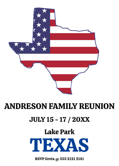 a poster for the anderson family reunion