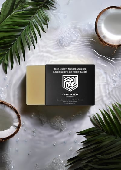 a soap bar with coconut oil