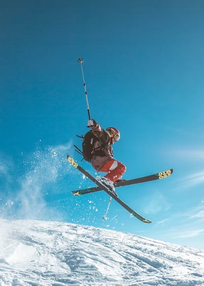 Ski freestyle jump