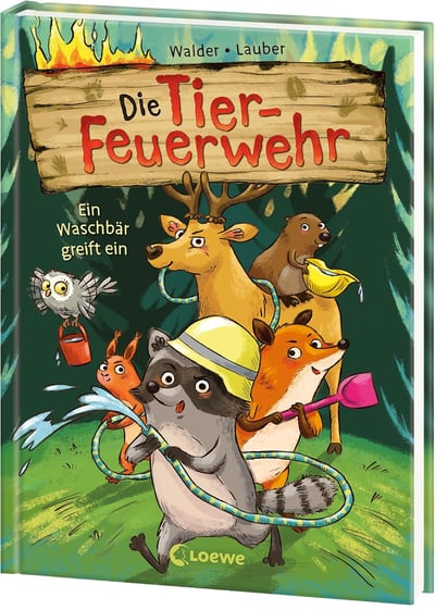 Buchcover Die Tier-Feuerwehr Ein Waschbär greift ein