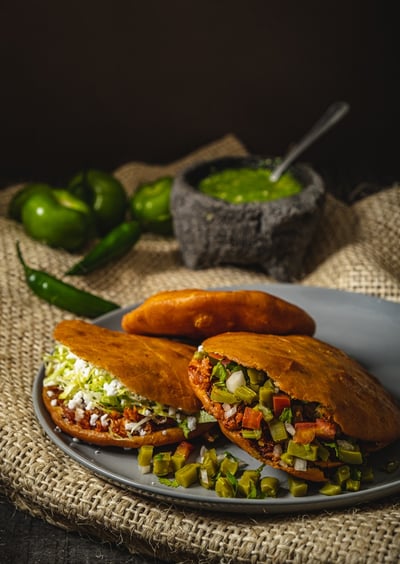 fotografia de alimentos, comida, gorditas, garnachas