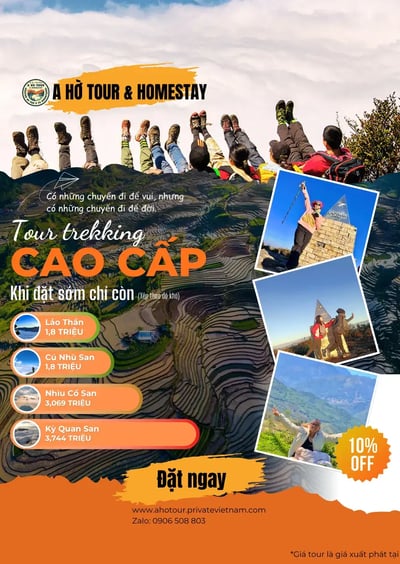 A Hờ Tour & Homestay: Trekking cao cấp núi Lảo Thẩn, Cú Nhù San, Nhìu Cồ San, Kỳ Quan San