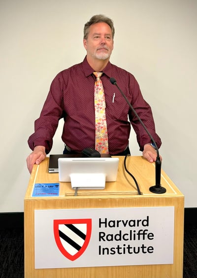 Craig Chalquist speaking at Harvard.