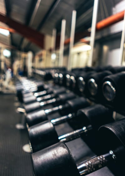 Bryte Cleaning sanitisation of weight rack in Brisbane