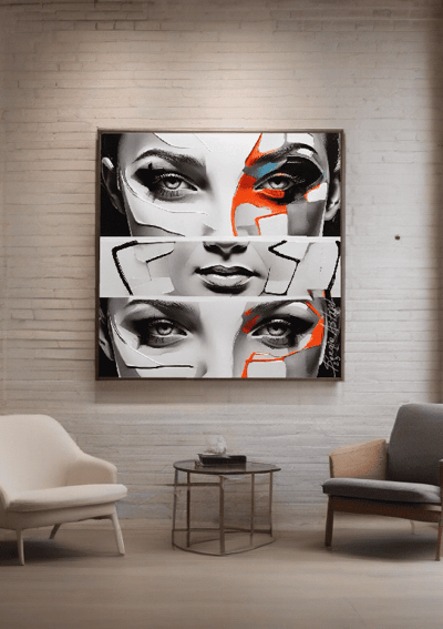 Decoração única com quadros personalizados que contam histórias e memórias.
