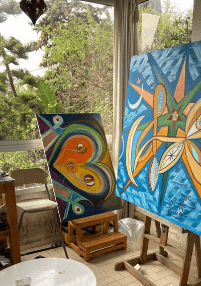 Inside the Painting Studio of Artist Yous