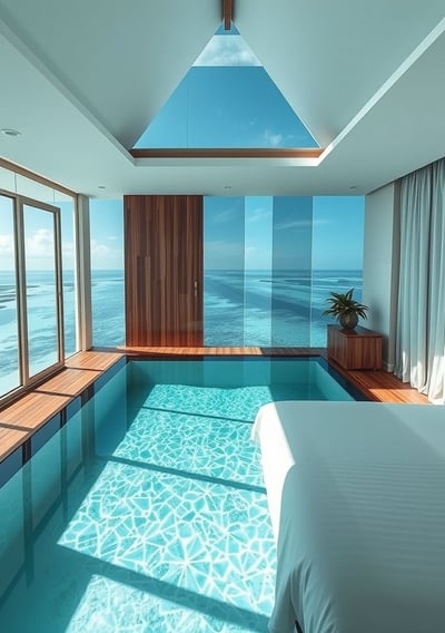 Enjoy the luxurious private swimming pool villas in the Maldives