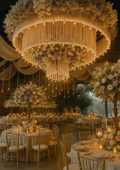 Decoración de boda elegante