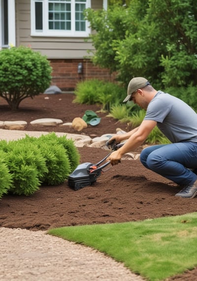 red and white flower garden