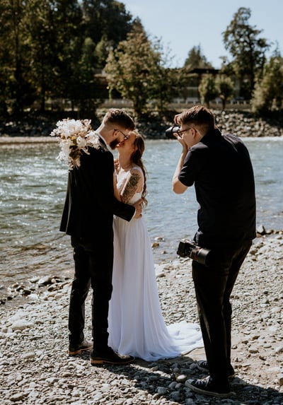 Vancouver wedding photographer BTS