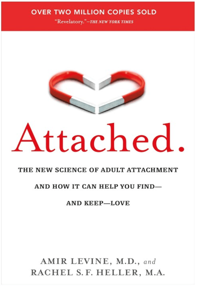 a book cover of attached to a book with a heart shaped magnet
