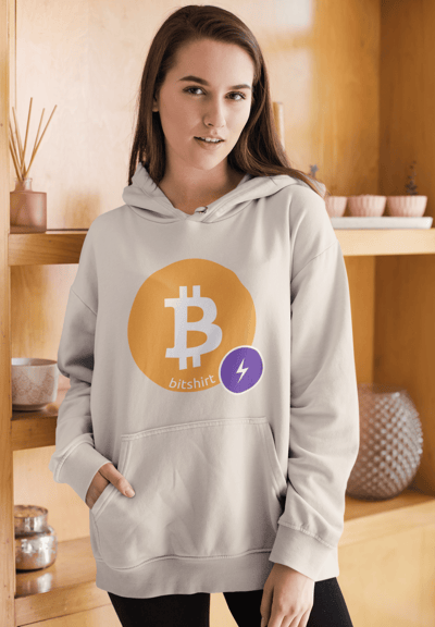 Hoodie Bitshirt "Nemesis" Logo Bitcoin 100% en Silicone. 