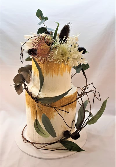 Doubleview Wedding Cake