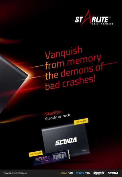 a laptop computer with a red and black background