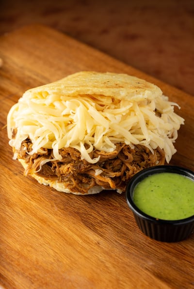 Fotografía gastronómica, Arepa