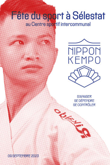a poster with a man a woman in a kimono