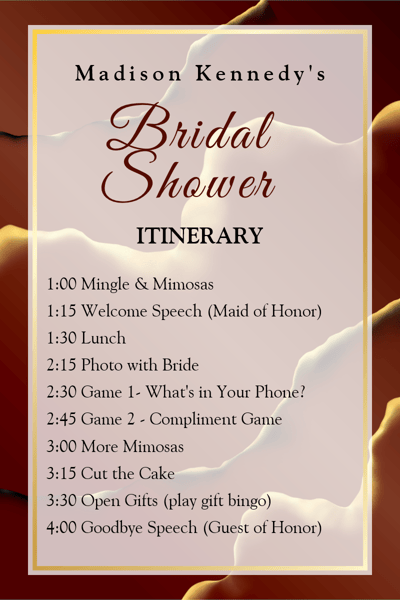 a bridal shower shower party invitation