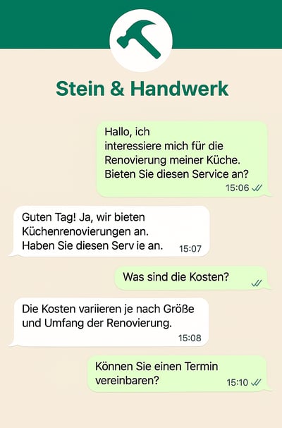 a text message message from a customer who is asking to her to do something