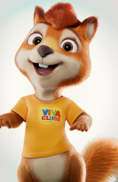 mascote 3D personagem 3D