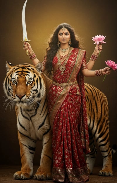 Jumalattarien muuttumisleikki: Durga | © Muse Within 2025