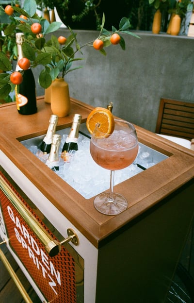 Brand Activation Setup and Product Demo at an Event