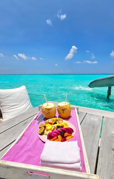 Soneva Jani villa breakfast