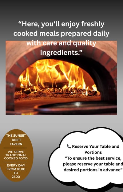 Fresh Prepared Cooked Food , The Sunset Drive, Johns Guesthouse Ksamil