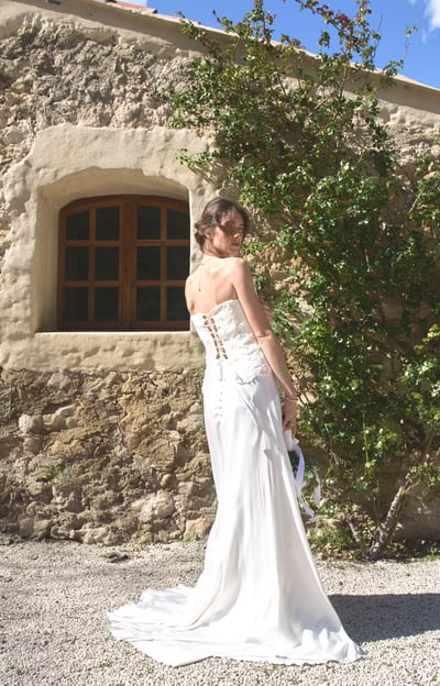 mariée pose de dos