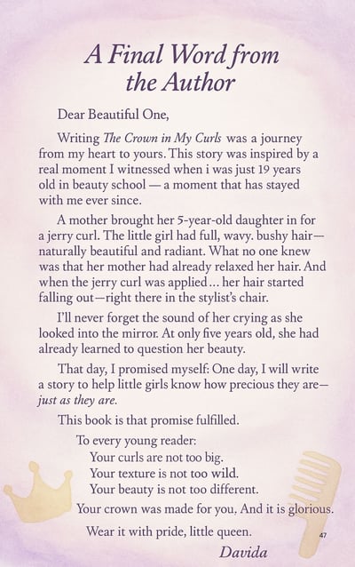 The Crown in My Curls Final Message Page 