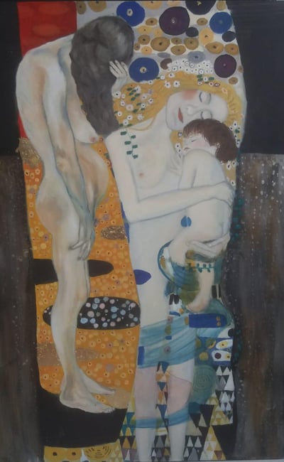 Volgens Gustav Klimt, De drie generaties van vrouwen