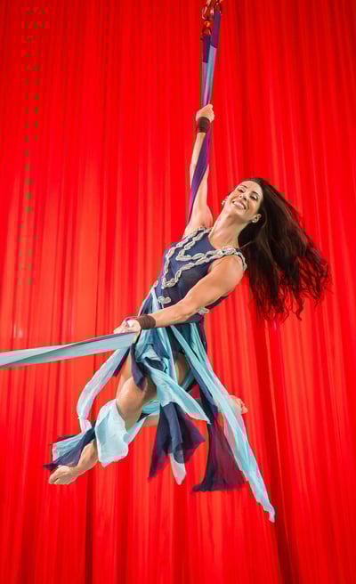 Tatiana Rabello no Aerial Celebration Experience