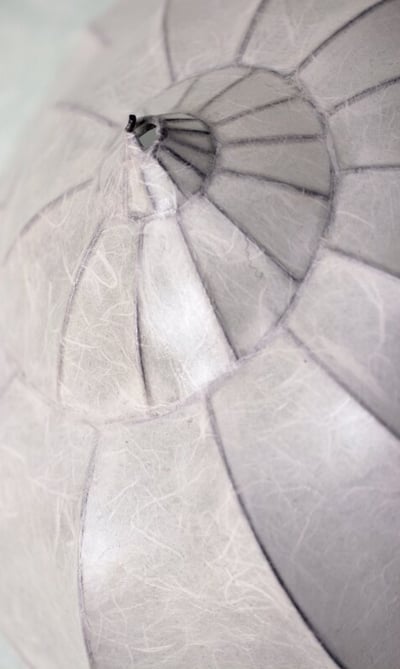 HELIX PAPYRO Lampenschirm aus Papier mediterane Schneckenlampe Wandlampe Deckenlampe groß