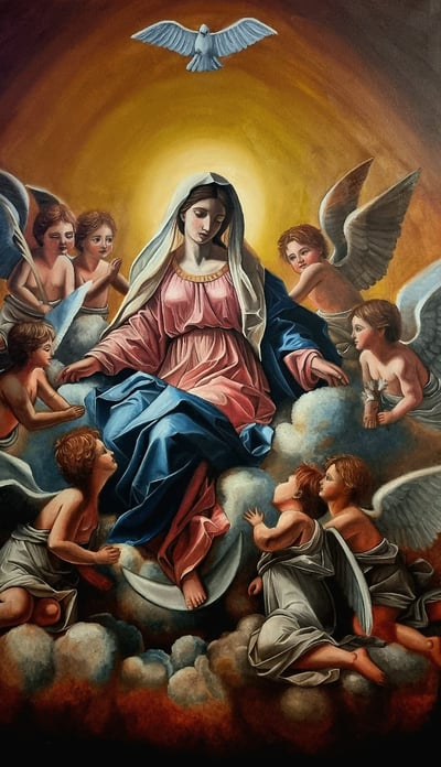 Die unbefleckte Empfängnis - Die heilige Maria, auserwählt als die Mutter Jesu.