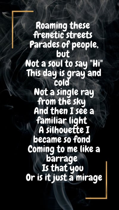 Dario Fabijanac poem Mirage