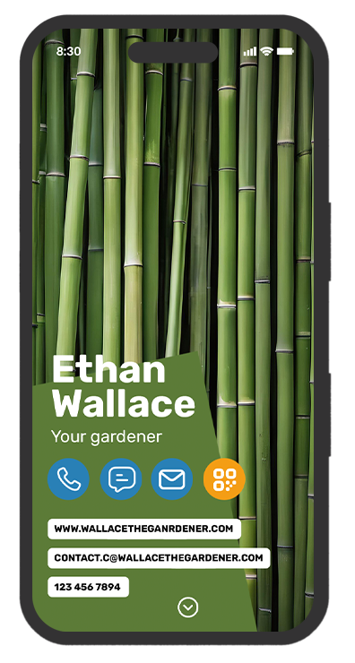 digital business card the gardener