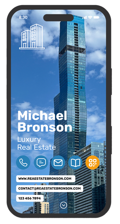 digital business card for real estate agent