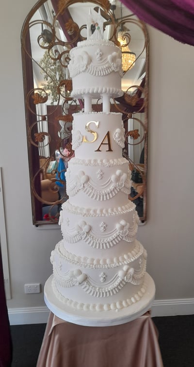 Lily Farm House Wedding Cake